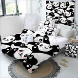 Housse de Couette Bébés Pandas - couettedouillette