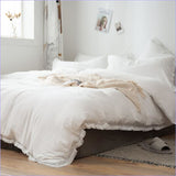 Housse de Couette Blanche 1 personne - couettedouillette