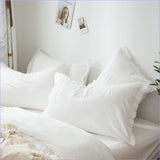 Housse de Couette Blanche 1 personne - couettedouillette