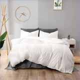 Housse de Couette Blanche 140x200 - couettedouillette