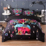Housse de Couette Bohème Elephant Multicolore -
