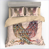 Housse de Couette Bohème - Hiboux - couettedouillette