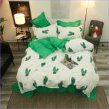 Housse de Couette Cactus Vert - couettedouillette