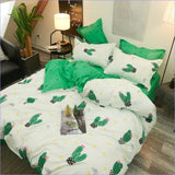 Housse de Couette Cactus Vert - couettedouillette