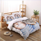 Housse de Couette Chat - I love you - couettedouillette