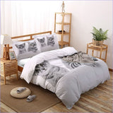 Housse de Couette Chats - Câlin matinal - couettedouillette