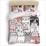 Housse de Couette Chats en famille - couettedouillette