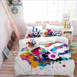 Housse de Couette Foot - Jet de Peinture - couettedouillette