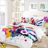 Housse de Couette Foot - Jet de Peinture - couettedouillette