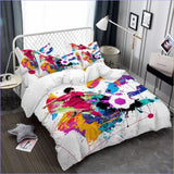 Housse de Couette Foot - Jet de Peinture - couettedouillette