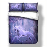 Housse de Couette Licorne Sauvage Violette -
