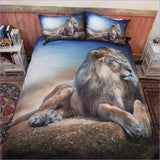 Housse de Couette Lion repos du guerrier | Couettedouillette