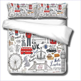 Housse de Couette London blanche - couettedouillette