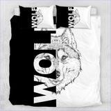 Housse de Couette Loup Bande Dessinée - couettedouillette