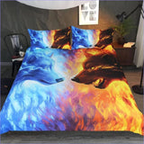 Housse de Couette Loup Duel - couettedouillette