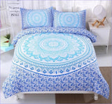 Housse de Couette Mandala - Dégradé de Bleus -