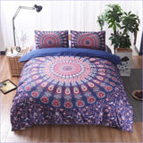 Housse de Couette Mandala Fleuri - couettedouillette