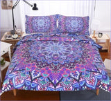 Housse de Couette Mandala - Kaléidoscope Violet -