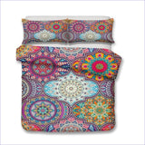 Housse de Couette Mandala Mosaique colorée -