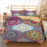 Housse de Couette Mandala Mosaique colorée -
