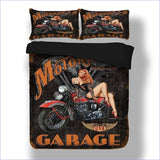 Housse de Couette Moto Garage - couettedouillette
