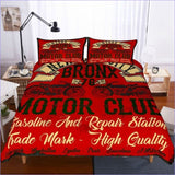Housse de Couette Moto Rouge - couettedouillette