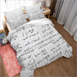 Housse de Couette Originale - Équations - couettedouillette