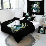 Housse de Couette Panda - Aquarelle - couettedouillette