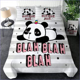 Housse de Couette Panda - Blah Blah - couettedouillette
