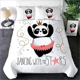 Housse de Couette Panda - Danse! couettedouillette