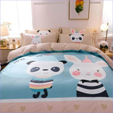 Housse de Couette Panda & Lapin - couettedouillette
