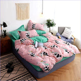 Housse de Couette Panda Rose - couettedouillette