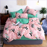Housse de Couette Panda Rose - couettedouillette