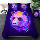 Housse de Couette Panda - Violette - couettedouillette