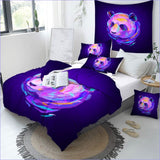 Housse de Couette Panda - Violette - couettedouillette