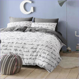 Housse de Couette Scandinave - Manuscrit - couettedouillette