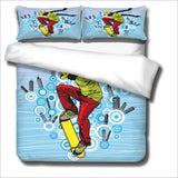 Housse de Couette Skate - Ollie - couettedouillette