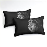 taie d'oreiller Tête de Lion Noire | Couettedouillette