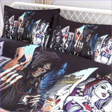 Housse de Couette Tête de Mort Poker face -