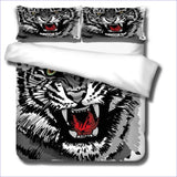 Housse de couette Tigre Blanc - Dessin - couettedouillette