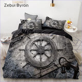 Housse de Couette Vintage Carte des Mers - couettedouillette