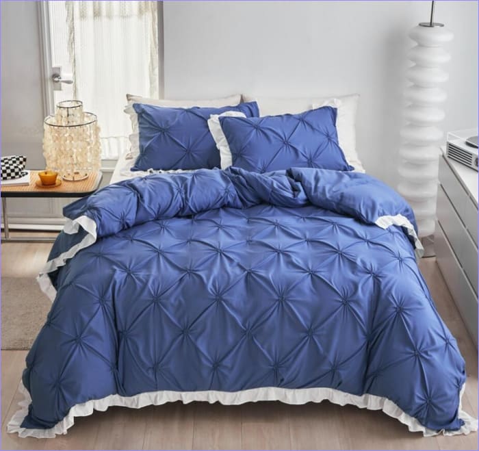Housse Couette bleu jeans+ Taies d'oreillers Offerts – Dwirty