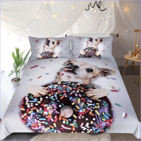 Housse de Couette Chihuahua Donuts - couettedouillette