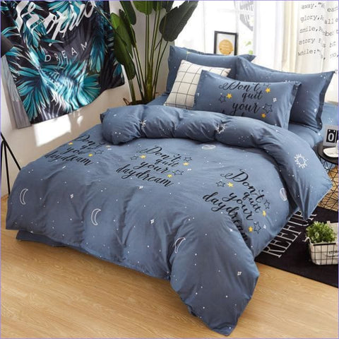 Housse de couette Gaze de coton Blue Léo Housse de couette Gaze de coton Blue Léo
