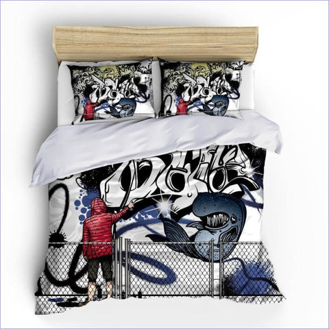 Housse De Couette 140x200 + 2 Taies D'oreiller 65x65 Cm - Thème Handball - Microfibre Douce Et Respirante - Pour Enfant, Ado, Sportif - 10