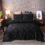 Housse de Couette Hotel Luxe Noire - couettedouillette