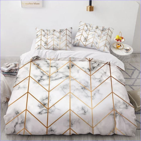 Sleepdown Parure de lit réversible avec Housse de Couette et taies d' oreiller - Motif marbre métallique Scintillant - Or Naturel - Facile d'entretien - King Size (230 x 220 cm Sleepdown Parure de lit réversible avec Housse de Couette et taies d' oreiller - Motif marbre métallique Scintillant - Or Naturel - Facile d'entretien - King Size (230 x 220 cm