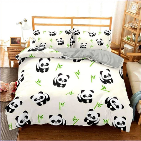 Housse de Couette Panda - Bambou - couettedouillette