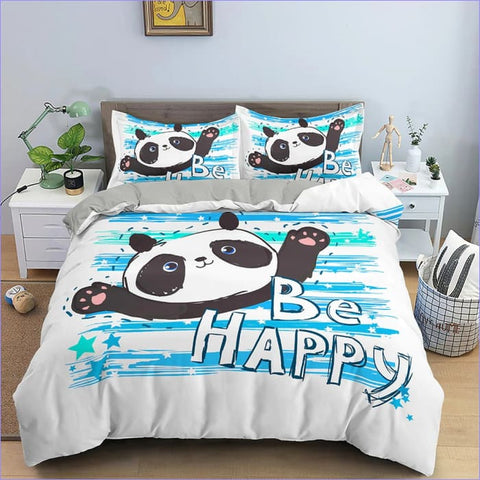 Housse de Couette Panda - Be Happy - couettedouillette