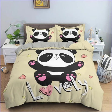 Housse de Couette Panda - Lovely - couettedouillette
